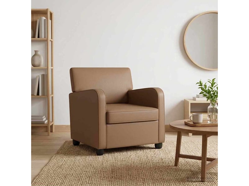  Vidaxl fauteuil cappuccino simili cuir  - Conforama B