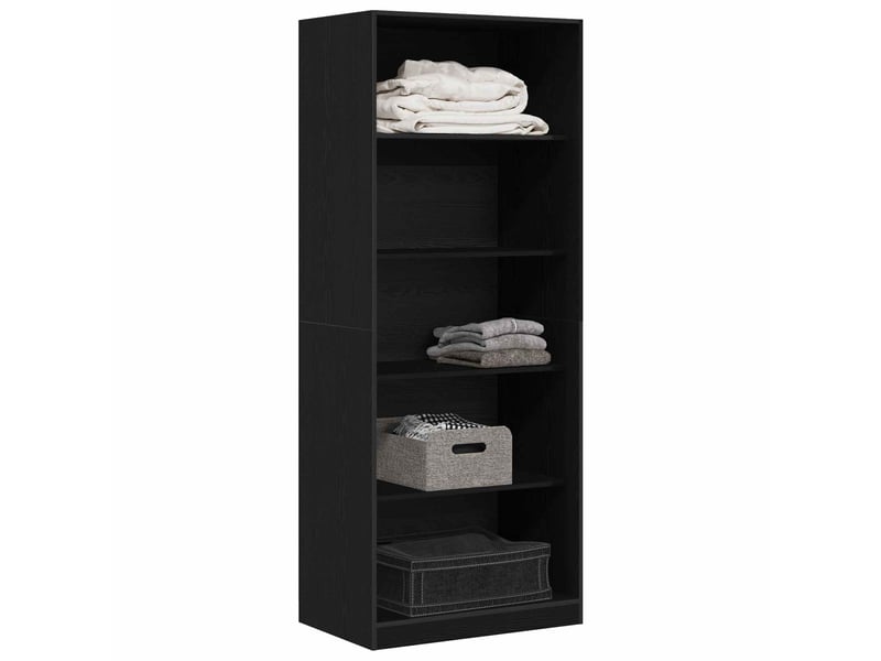  Armoire chambre, armoire de rangement chêne noir 80x50x200 cm bois d'ingénierie shl85605  - Conforama C