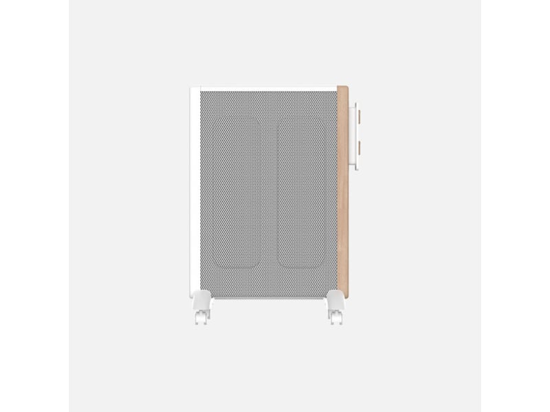  Fabrilamp badin radiateur mica 1500 w 3 éléments blanc et effet bois 283121568 - Conforama E