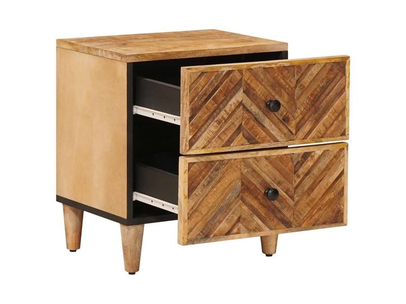 Table de chevet - cabinet de chevet - table de nuit 2 pièces marron 40 x 33,5 x 46 cm - Conforama A