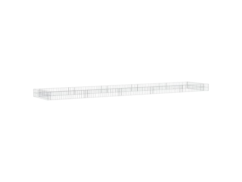  Jardinière - lit surélevé à gabion acier galvanisé 500x100x20 cm  - Conforama B