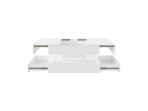 Table basse carré(e) coloris blanc <strong>SANS MARQUE</strong> <strong></strong>