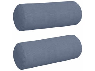 Lot de 2 coussins d'accent, coussins décoratifs, coussins lombaires bleu ø 25 x 70 cm cf56717
