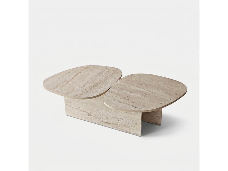  Table basse de salon design moderne stones  - Conforama A