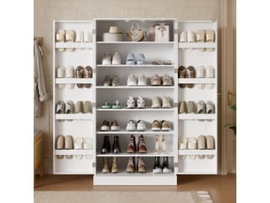 Meuble à chaussures 37 paire(s)  <strong>DZMDIP</strong>  <strong></strong> coloris blanc