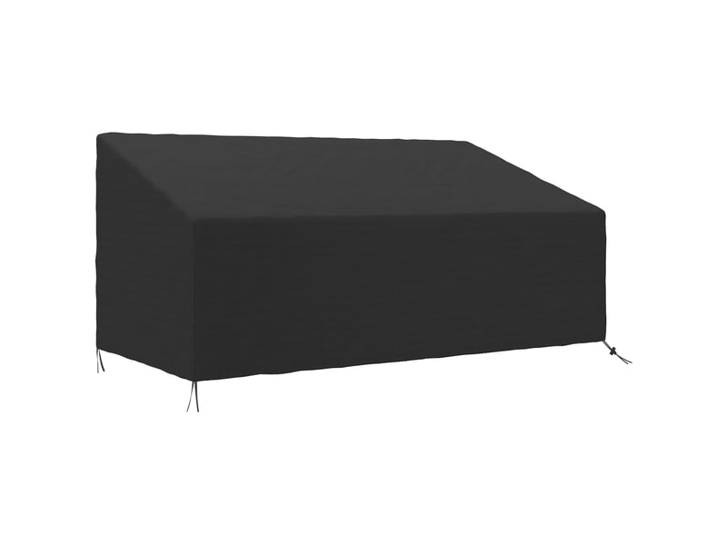 Housse de canapé exterieur imperméable 3 places, housse de banc de jardin 600d tissu oxford, 218 x 111 x 63101 cm, noir - Conforama A