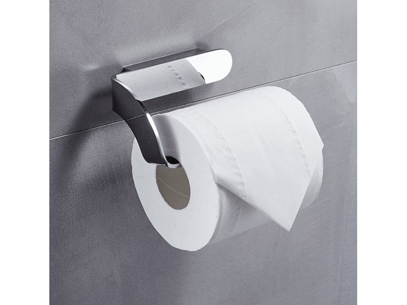  Porte-papier toilette universel chromé, porte-essuie-tout créatif tout en cuivre, étagère de rangement pour toilettes  - Conforama E