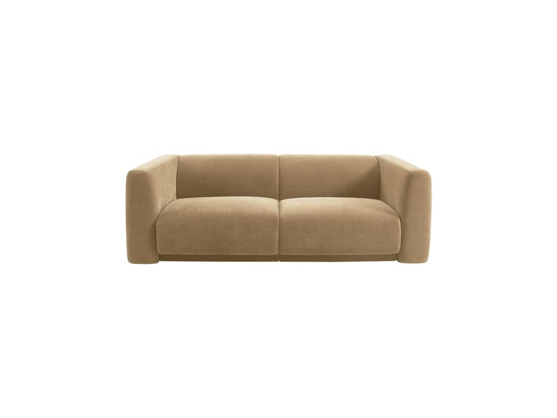  Canapé 3 places tissu taupe clair - kosmo  - Conforama B