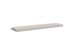 Coussin de banc, coussin d'assise, coussin de canapé soest 100 % polyester blanc 180 x 40 x 8 cm cf53044