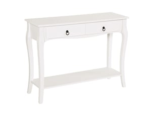 Console 2 tiroir(s)  coloris blanc <strong></strong> <strong></strong>
