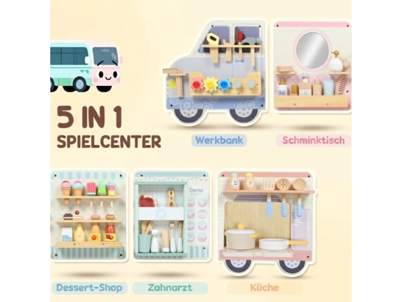Tableau d’activités montessori camion, jouet sensoriel pour enfants dès 3 ans - Conforama E