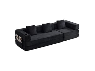 Deplimousse convertible 3 places <strong>MIVRAY </strong> <strong></strong> noir