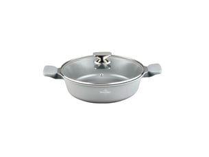 Faitout 32cm avec couvercle 5,5l tous feux dont induction gris swiss haus sh-blc32s