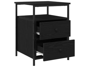 Table de chevet - cabinet de chevet - table de nuit 2 pc chêne noir 34 x 35,5 x 50 cm