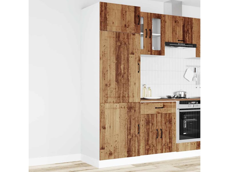  Meuble de rangement, armoire de cuisine lucca vieux bois bois d'ingénierie  - Conforama A