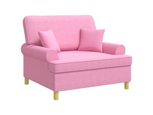 Fauteuil relax manuel VIDAXL Tissu rose
