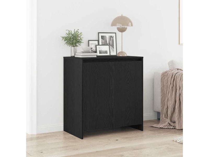  Buffet - bahut - meuble de rangement chêne noir 70x41x75 cm bois d'ingénierie  - Conforama B