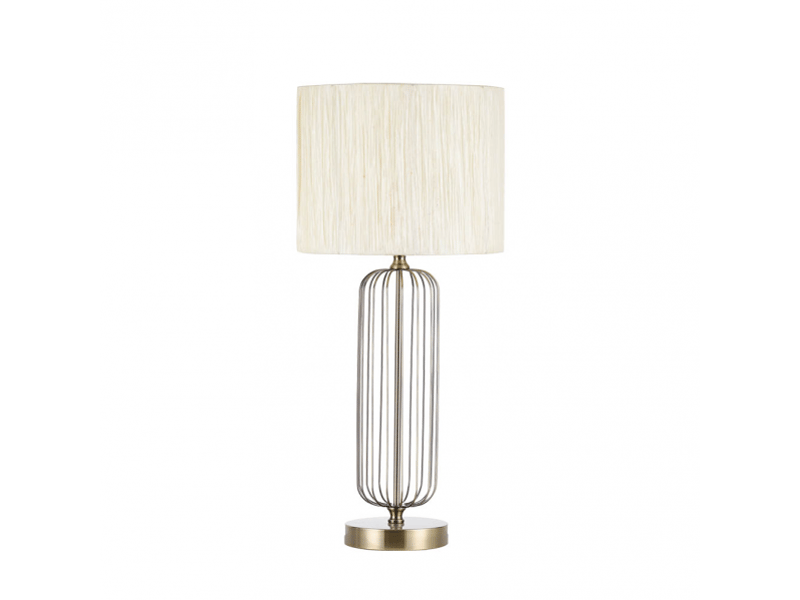  Lampe à poser fabrilamp mansonia e27 coloris cuir 66 x 30 x 30 cm 138071014 - Conforama A