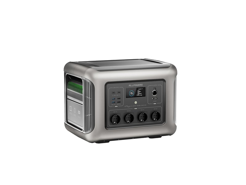  Station électrique portable r2500 v2 1920wh 2500w, batterie lifepo4, recharge solaire mppt, ups, wifi  - Conforama A