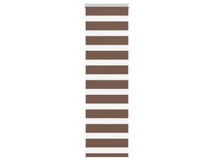 Store zèbre, store de fenêtre marron 50x150 cm largeur du tissu 45,9 cm polyester cf48708