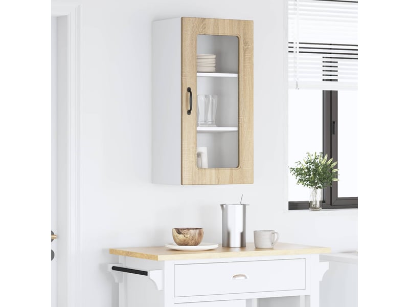  Meuble mural de cuisine | armoire de cuisine chêne sonoma 40x31x80cm shl8514  - Conforama D