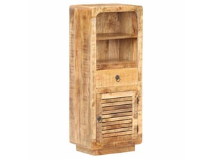 Buffet - bahut - meuble de rangement 45x32x110 cm bois de manguier brut