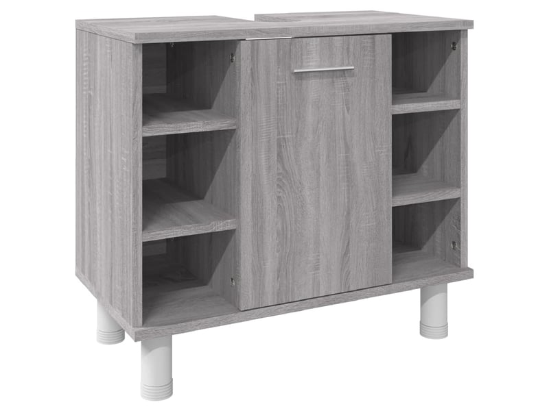 Ensemble d'armoires de salle de bain 3 pcs sonoma gris cf63013 - Conforama D