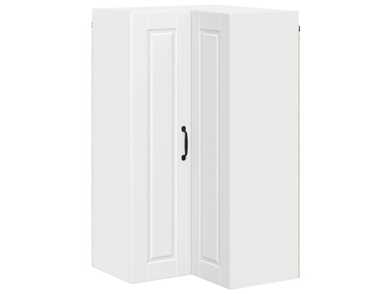Meuble mural de cuisine, armoire d'angle cuisine porto blanc 57x57x100cm - Conforama A