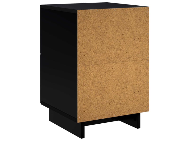 Table de chevet - cabinet de chevet - table de nuit 2 pièces noir 33,5 x 34,5 x 50 cm - Conforama E