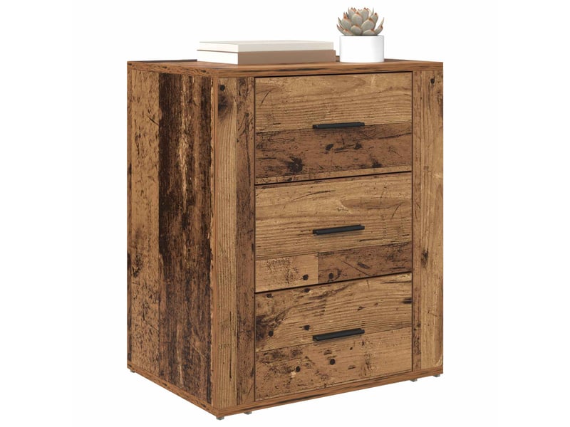 Table de chevet - cabinet de chevet - table de nuit bois ancien 35 x 50 x 60 cm bois d'ingénierie - Conforama B