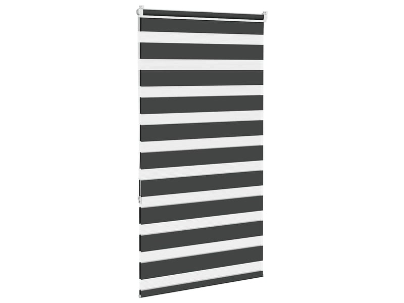 Store zèbre, store de fenêtre noir 75x150 cm largeur du tissu 70,9 cm polyester cf48934 - Conforama D