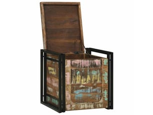 Boîte de rangement, coffre de rangement marron et noir 50x50x50 cm shl94459