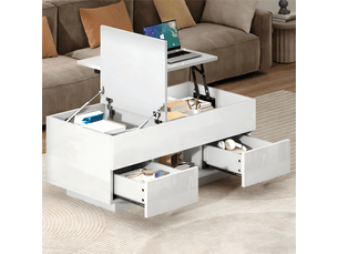 Table basse coloris blanc <strong></strong> <strong></strong>