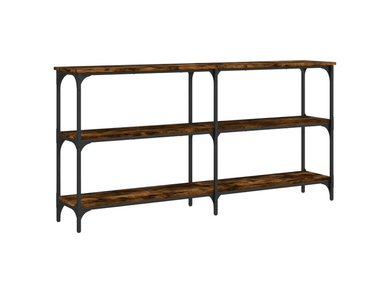  Table de chevet - table console chêne fumé 150x29x75 cm bois d'ingénierie  - Conforama A