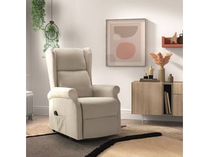 Fauteuil relax électrique ALCANTI <strong>ALTOBUY</strong> Polyester beige