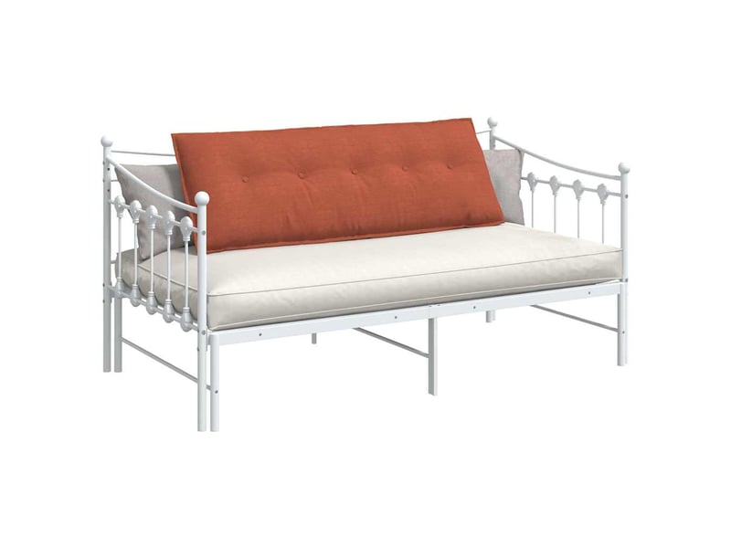  Coussin de dos, coussin de dossier rouge orange 140 x 50 cm tissu en velours côtelé cf55010  - Conforama C