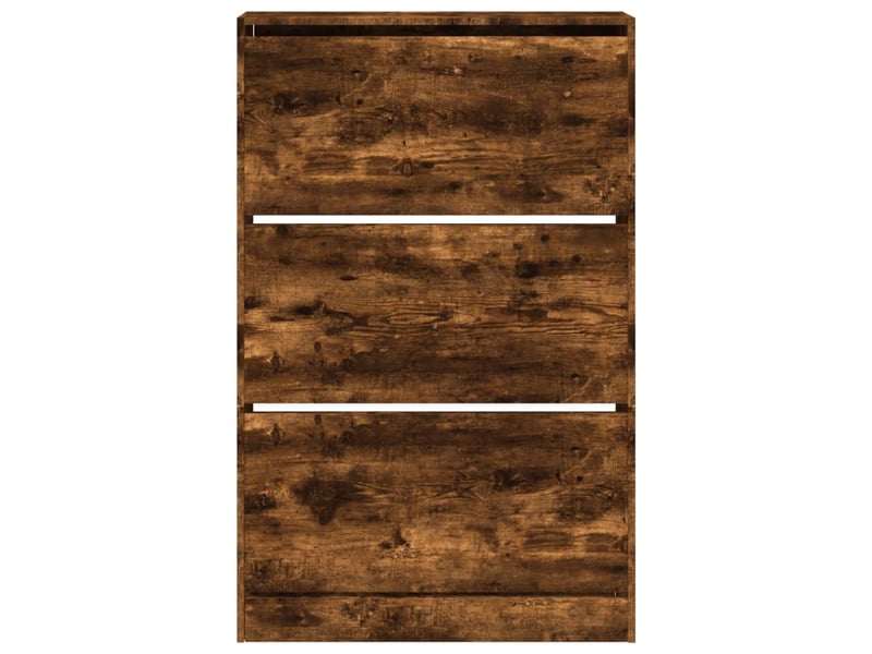  Meuble à chaussure | armoire à chaussures chêne fumé 80x21x125,5 cm bois ingénierie  - Conforama E