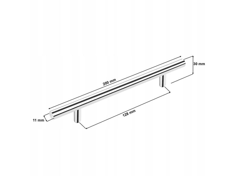  Poignée de meuble, 128 mm  - Conforama D