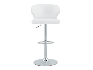 tabouret de bar assise réglable en hauteur PANGIVO W3658P438271 - blanc