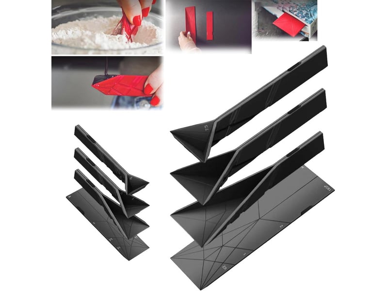Ensemble de cuillères doseuses - 2 pièces - cuillères doseuses plates 3 en 1 - 6 tailles différentes, plates, pliables, noires - Conforama A