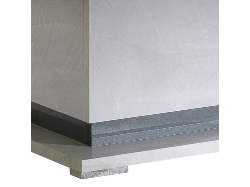  Table basse pied central aspect ciment et anthracite - libeccio LIBECCIO - Conforama E