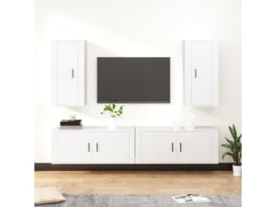 Meuble tv coloris blanc  <strong></strong>  <strong></strong>