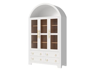 Buffet 3 porte(s)  4 tiroir(s)  Sol Morn - 110 cm coloris blanc 