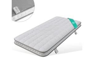 Matelas 90x200 cm <strong>OOIILLEE</strong> <strong></strong> Ressorts ensachés + mousse soutien Medium épaisseur 10 cm