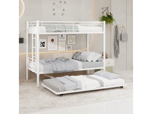 Lit superposé 90x190 cm <strong></strong>  <strong></strong> coloris blanc