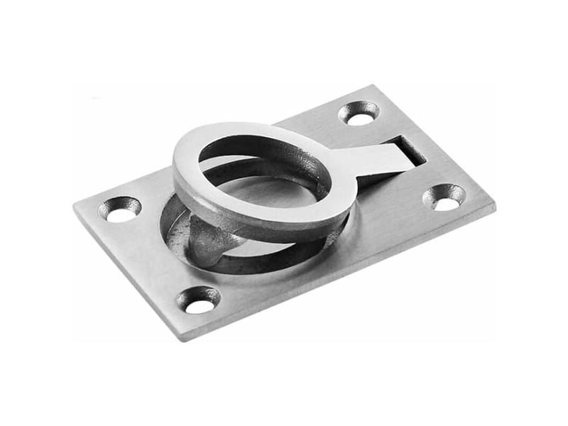  Jeu de poignées en acier inoxydable pour bateaux 64x46 mm, poignées de trappe pour embarcations avec 8 vis  - Conforama D