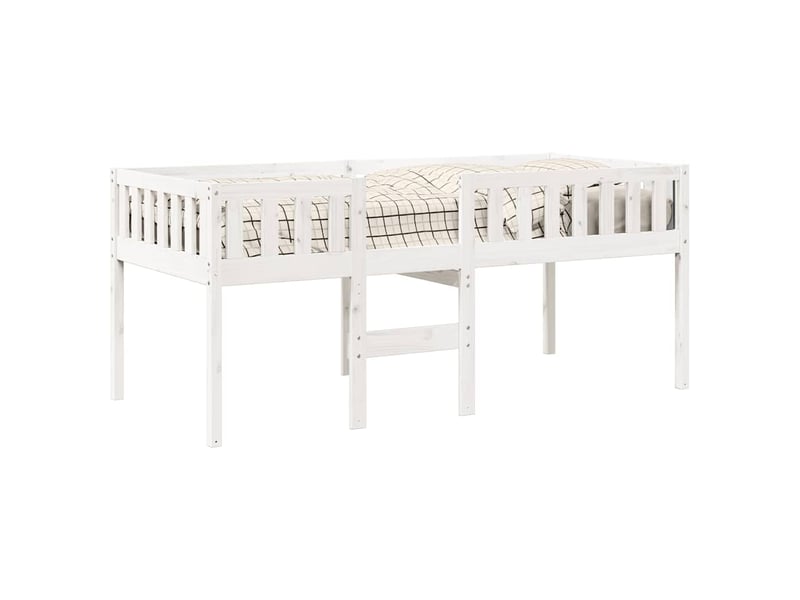  Lit pour enfants - lit jeune sans matelas blanc 90x190cm bois de pin massif  - Conforama D