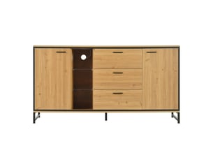 Buffet 2 porte(s)  3 tiroir(s) BGSRYAO  - 160 cm coloris bois clair 