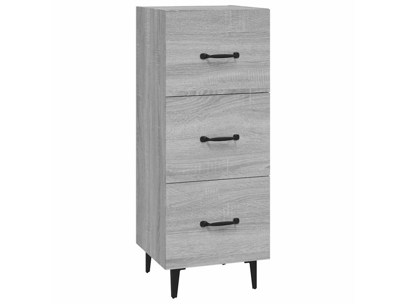  Buffet - bahut - meuble de rangement sonoma gris 34,5x34x90 cm bois d'ingénierie  - Conforama A