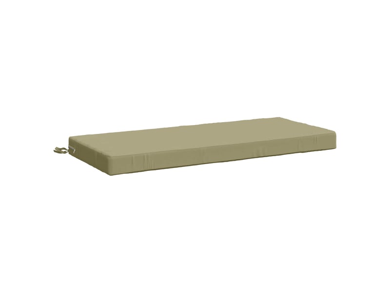Lot de 2 coussins de banc, coussins d'assise soest 100 % polyester vert clair cf57552 - Conforama C